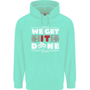 We Get It Done Funny IT Professional Tecky Mens 80% Cotton Hoodie Peppermint