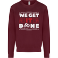 We Get It Done Funny IT Professional Tecky Mens Sweatshirt Jumper Maroon