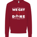 We Get It Done Funny IT Professional Tecky Mens Sweatshirt Jumper Red