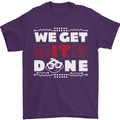 We Get It Done Funny IT Professional Tecky Mens T-Shirt 100% Cotton Purple