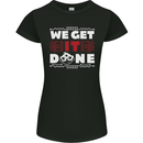 We Get It Done Funny IT Professional Tecky Womens Petite Cut T-Shirt Black