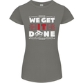 We Get It Done Funny IT Professional Tecky Womens Petite Cut T-Shirt Charcoal