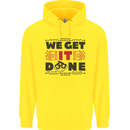 We Get It Done Funny Tecky  IT Professional Childrens Kids Hoodie Yellow