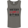 We Get It Done Funny Tecky  IT Professional Mens Vest Tank Top Charcoal