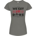 We Get It Done Funny Tecky  IT Professional Womens Petite Cut T-Shirt Charcoal