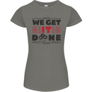 We Get It Done Funny Tecky  IT Professional Womens Petite Cut T-Shirt Charcoal