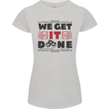 We Get It Done Funny Tecky  IT Professional Womens Petite Cut T-Shirt Sports Grey