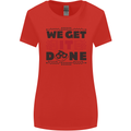 We Get It Done Funny Tecky  IT Professional Womens Wider Cut T-Shirt Red