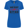 We Get It Done Funny Tecky  IT Professional Womens Wider Cut T-Shirt Royal Blue