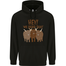 We Herd That Funny Cow Childrens Kids Hoodie Black