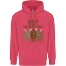 We Herd That Funny Cow Childrens Kids Hoodie Heliconia