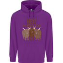 We Herd That Funny Cow Childrens Kids Hoodie Purple