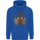 We Herd That Funny Cow Childrens Kids Hoodie Royal Blue