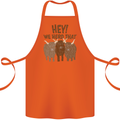 We Herd That Funny Cow Cotton Apron 100% Organic Orange