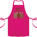 We Herd That Funny Cow Cotton Apron 100% Organic Pink
