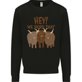 We Herd That Funny Cow Kids Sweatshirt Jumper Black