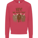 We Herd That Funny Cow Kids Sweatshirt Jumper Heliconia