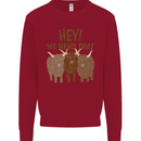 We Herd That Funny Cow Kids Sweatshirt Jumper Red
