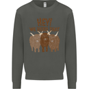We Herd That Funny Cow Kids Sweatshirt Jumper Storm Grey