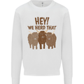 We Herd That Funny Cow Kids Sweatshirt Jumper White