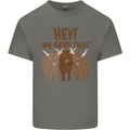We Herd That Funny Cow Kids T-Shirt Childrens Charcoal
