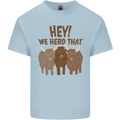 We Herd That Funny Cow Kids T-Shirt Childrens Light Blue