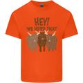 We Herd That Funny Cow Kids T-Shirt Childrens Orange