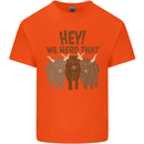 We Herd That Funny Cow Kids T-Shirt Childrens Orange