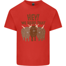 We Herd That Funny Cow Kids T-Shirt Childrens Red