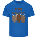 We Herd That Funny Cow Kids T-Shirt Childrens Royal Blue