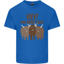 We Herd That Funny Cow Kids T-Shirt Childrens Royal Blue