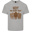 We Herd That Funny Cow Kids T-Shirt Childrens Sports Grey