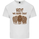 We Herd That Funny Cow Kids T-Shirt Childrens White