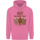 We Herd That Funny Cow Mens 80% Cotton Hoodie Azelea