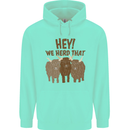 We Herd That Funny Cow Mens 80% Cotton Hoodie Peppermint