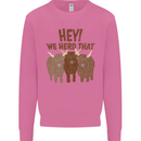 We Herd That Funny Cow Mens Sweatshirt Jumper Azalea