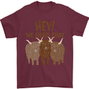 We Herd That Funny Cow Mens T-Shirt 100% Cotton Maroon
