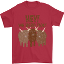 We Herd That Funny Cow Mens T-Shirt 100% Cotton Red