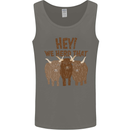 We Herd That Funny Cow Mens Vest Tank Top Charcoal