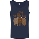 We Herd That Funny Cow Mens Vest Tank Top Navy Blue