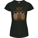 We Herd That Funny Cow Womens Petite Cut T-Shirt Black