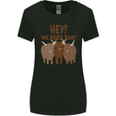 We Herd That Funny Cow Womens Wider Cut T-Shirt Black