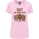We Herd That Funny Cow Womens Wider Cut T-Shirt Light Pink