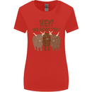 We Herd That Funny Cow Womens Wider Cut T-Shirt Red