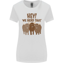We Herd That Funny Cow Womens Wider Cut T-Shirt White
