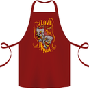 We Love the Drama Acting Thespian Actor Cotton Apron 100% Organic Maroon
