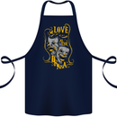 We Love the Drama Acting Thespian Actor Cotton Apron 100% Organic Navy Blue