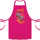 We Love the Drama Acting Thespian Actor Cotton Apron 100% Organic Pink