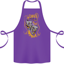 We Love the Drama Acting Thespian Actor Cotton Apron 100% Organic Purple