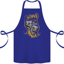 We Love the Drama Acting Thespian Actor Cotton Apron 100% Organic Royal Blue